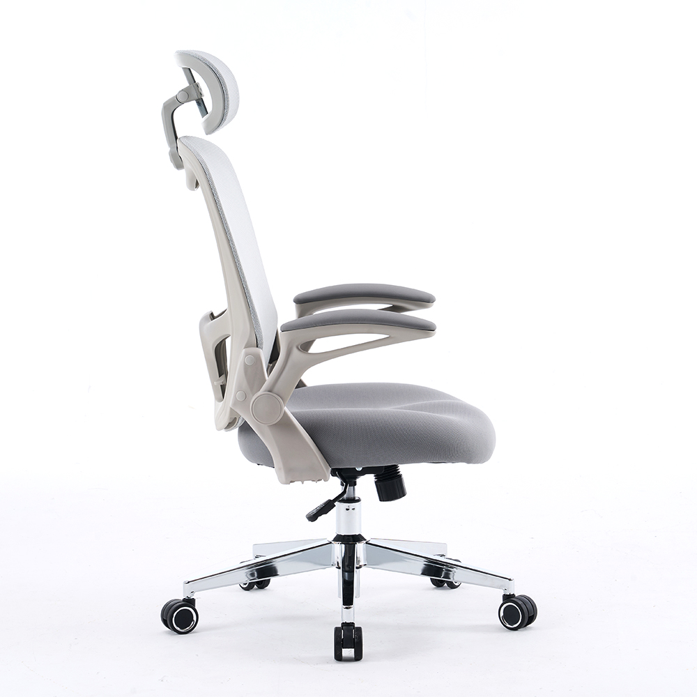5140 Čierna/biela ergonomická kancelárska stolička, počítačové stoličky