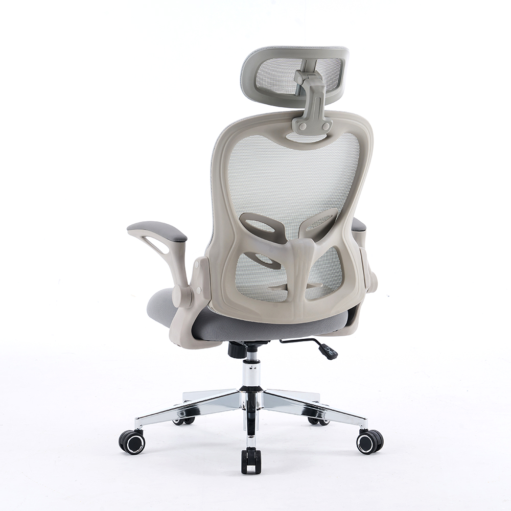 5140 Čierna/biela ergonomická kancelárska stolička, počítačové stoličky
